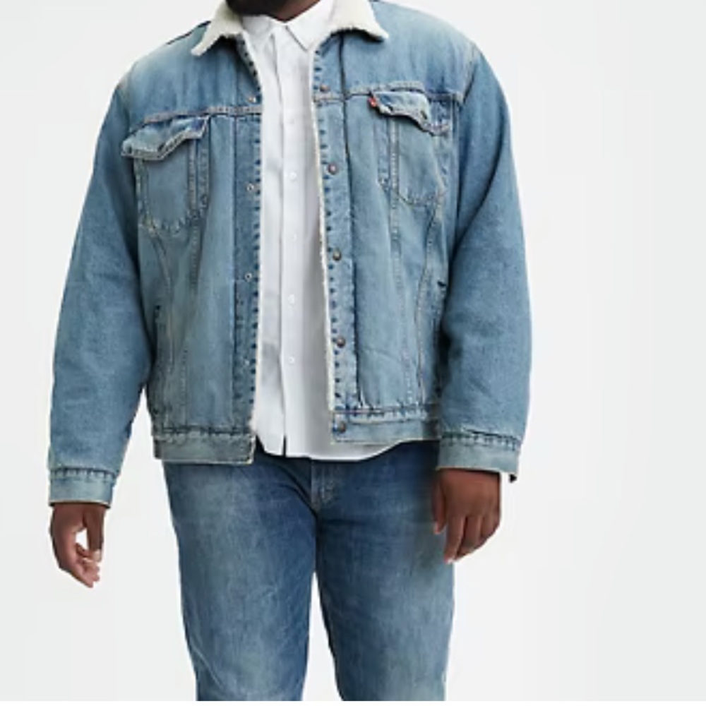 Levi’s Big & Tall Trucker Sherpa Jean Jacket🎄
